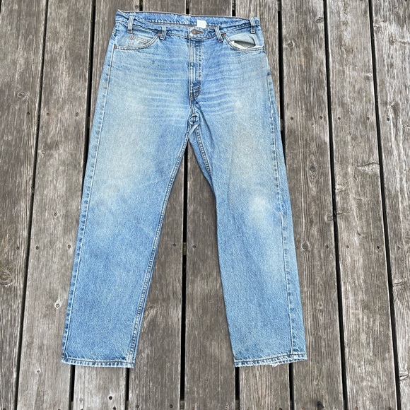 Levi’s orange tab 505 blue acid wash denim jeans from 1996 - Picture 2 of 7